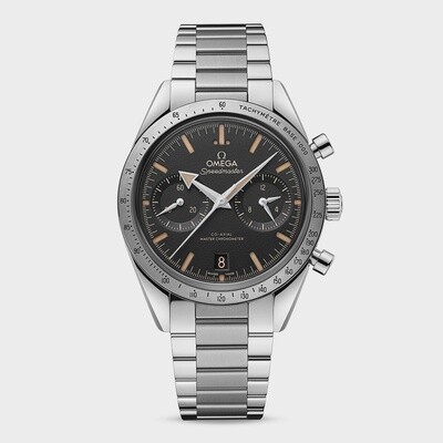 Speedmaster 57 40.5mm with Black Dial in Stainless Steel