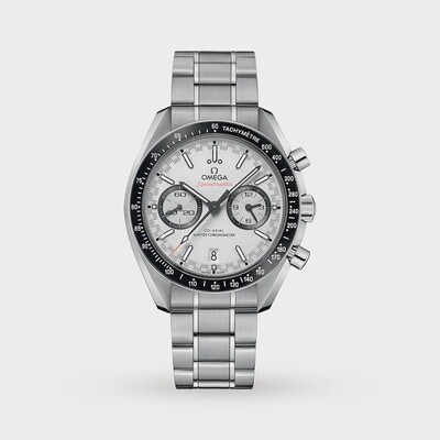 Speedmaster Racing 44mm with White Dial in Stainless Steel