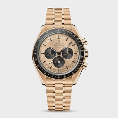 Speedmaster Moonwatch 42mm with Gold Dial in Yellow Gold