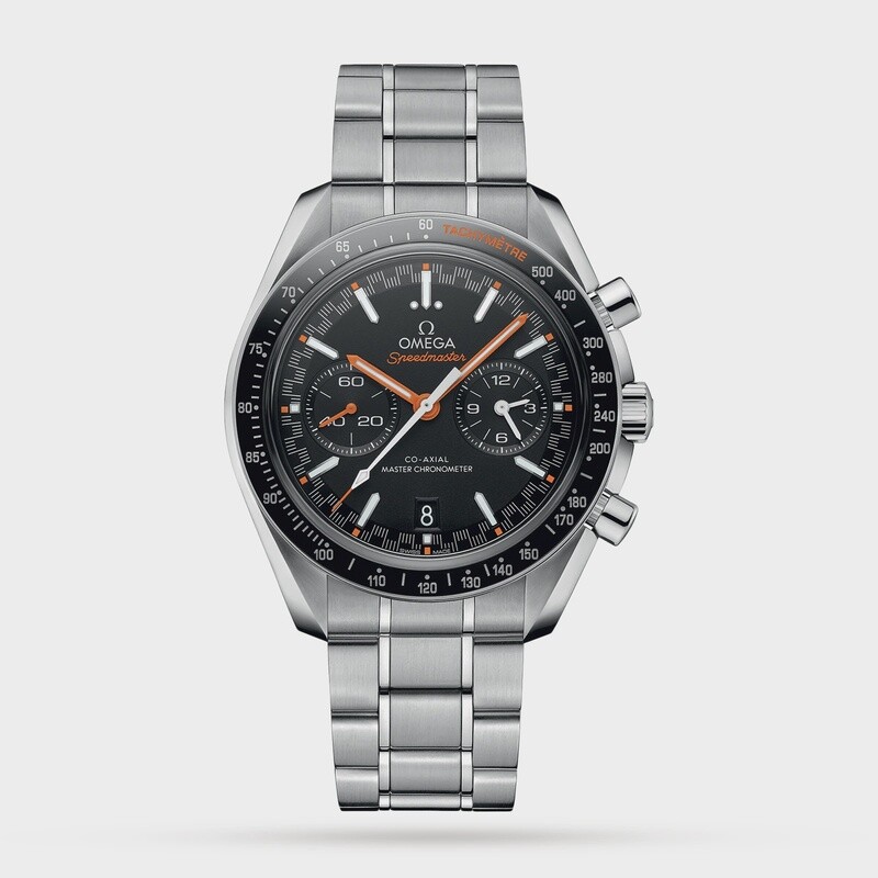 Speedmaster Racing 44.5mm with Black Dial in Stainless Steel