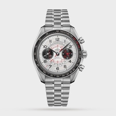 Speedmaster Chronoscope 43mm with Silver Dial in Stainless Steel