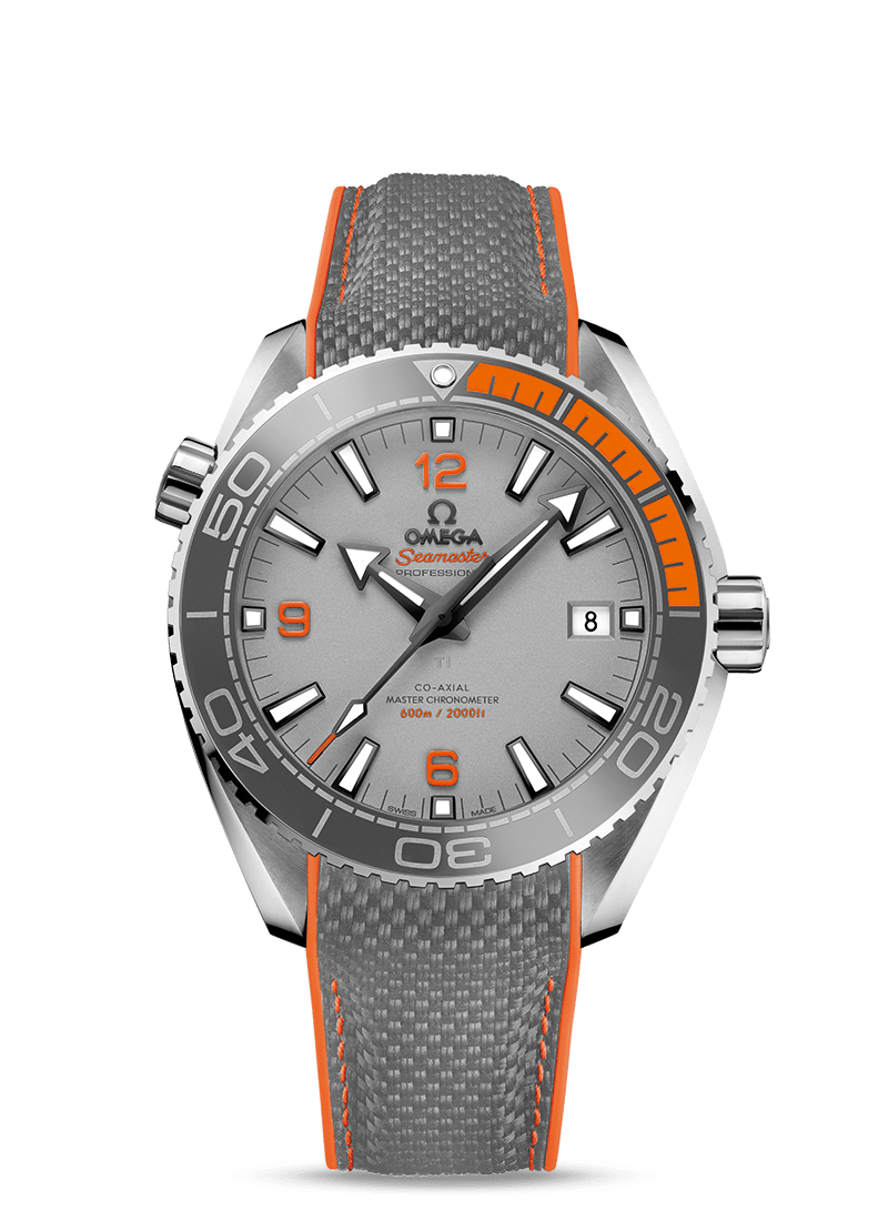 Seamaster Planet Ocean 600m 43.5mm with Grey Dial in Titanium on a Textile Strap