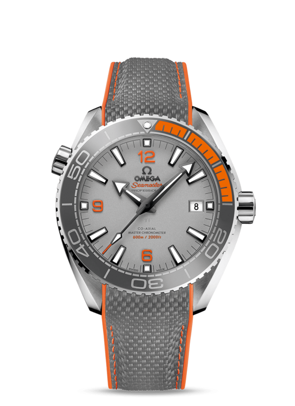Seamaster Planet Ocean 600m 43.5mm with Grey Dial in Titanium on a Textile Strap