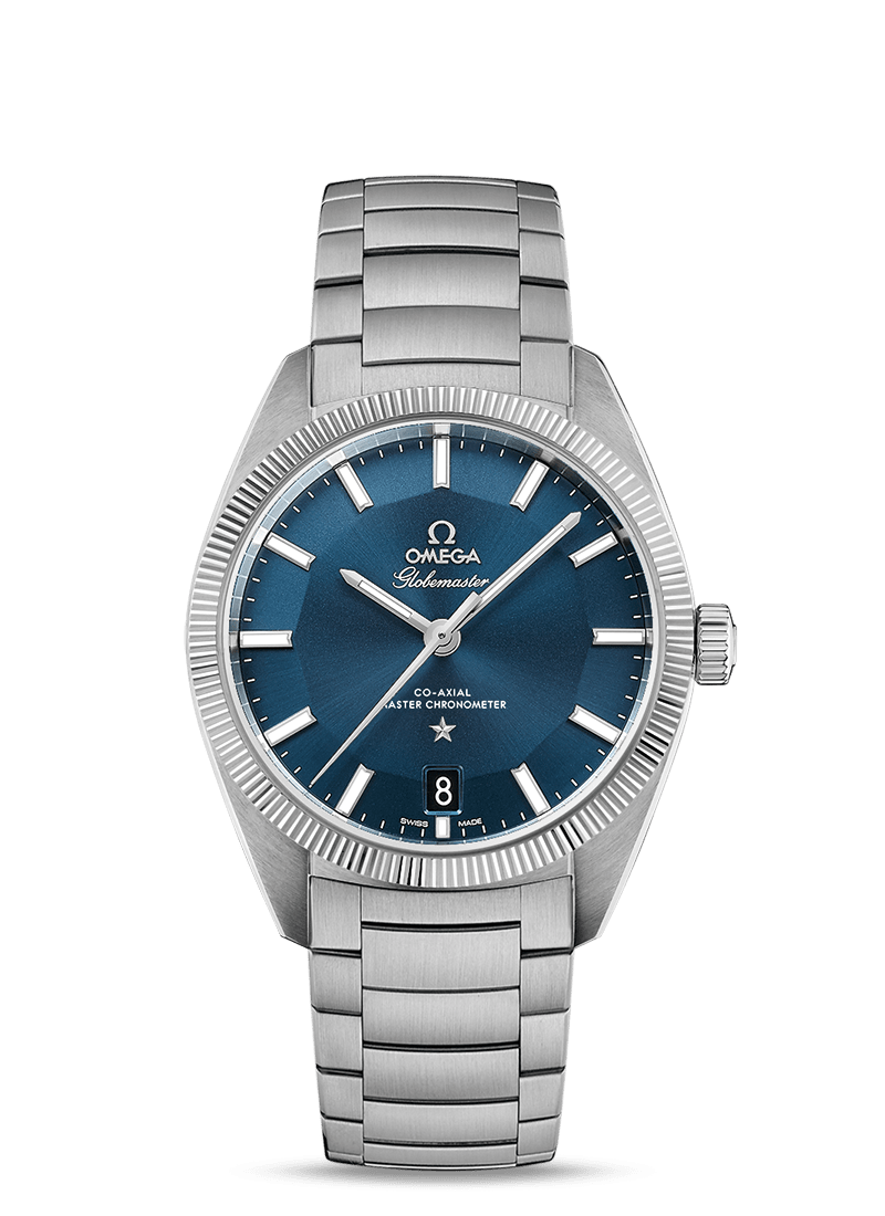 Globemaster 39mm with Blue Dial in Stainless Steel