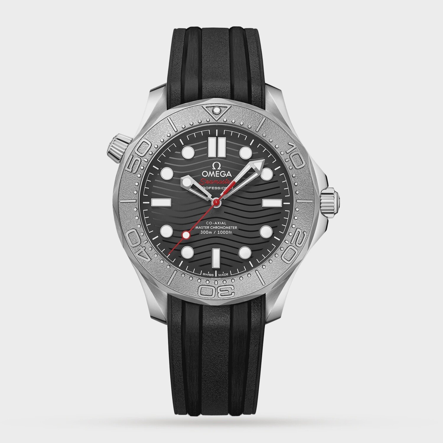 Seamaster Diver 300M 42mm  &quot;Nekton Edition&quot; with Black Dial in a Stainless Steel Case on Rubber Strap