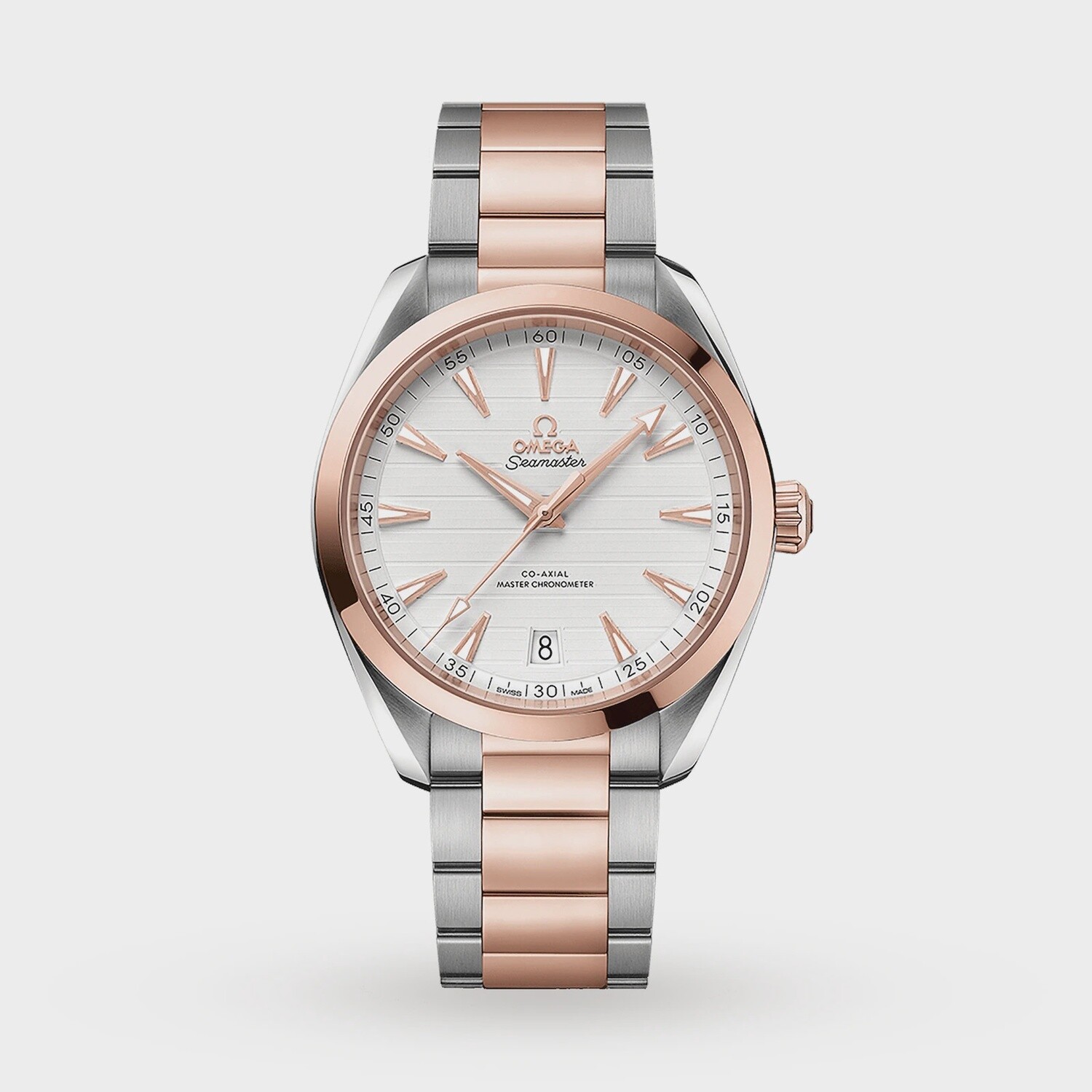 Aqua Terra 41mm with Silver Dial  in Stainless Steel and Rose Gold