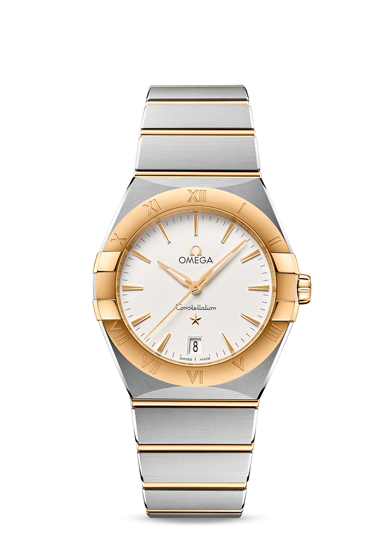 Constellation Quartz 36mm with White Dial in Stainless Steel and Yellow Gold