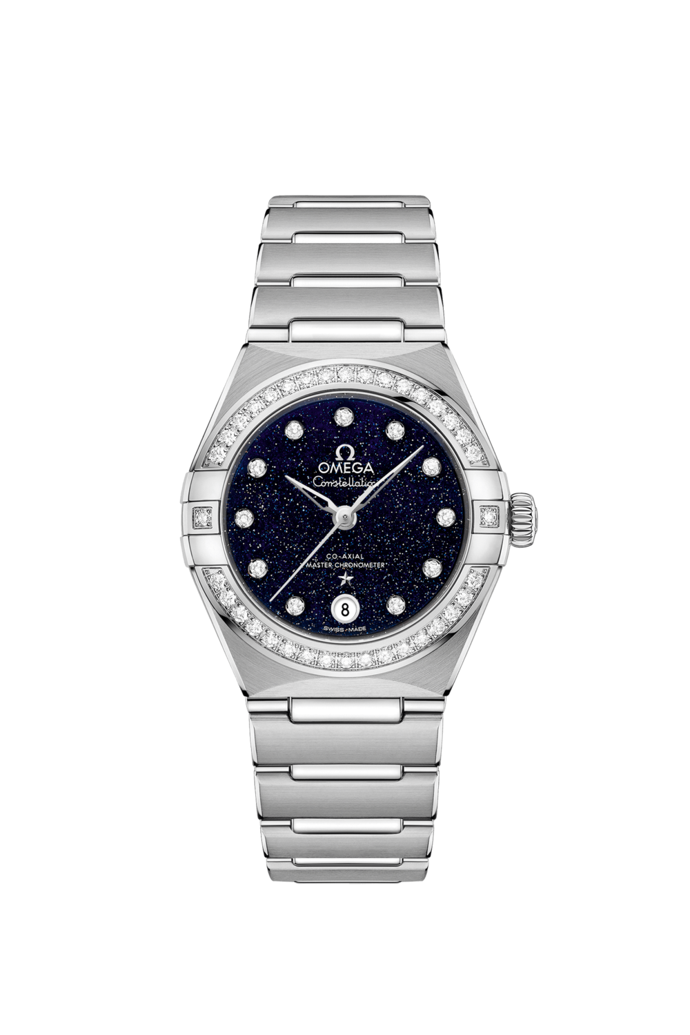 Constellation 29mm with  Aventurine Diamond Dial in Stainless Steel with Diamond Bezel