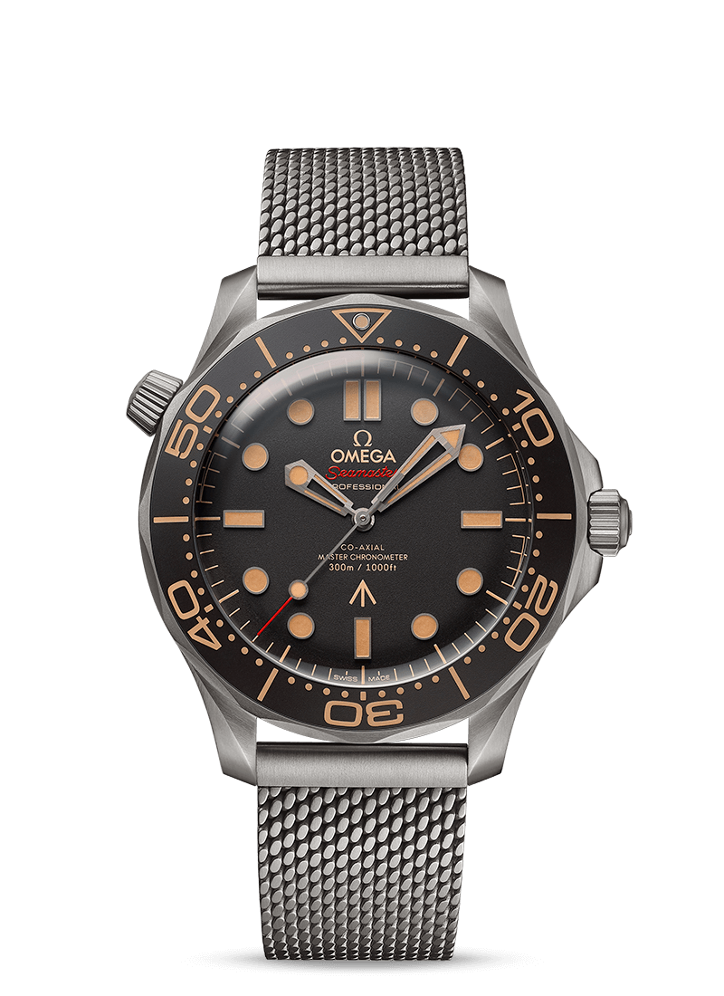 Seamaster Diver 300m 42mm Bond Edition with Tropical Brown Dial in Titanium