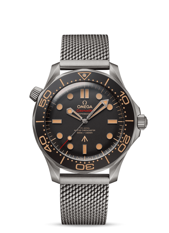 Seamaster Diver 300m 42mm Bond Edition with Tropical Brown Dial in Titanium