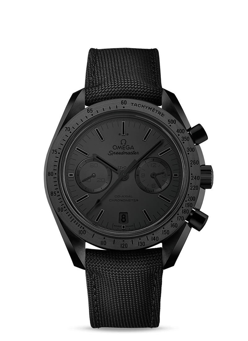 Speedmaster Moonwatch  44.25mm Ceramic Black Dial on Fabric Strap