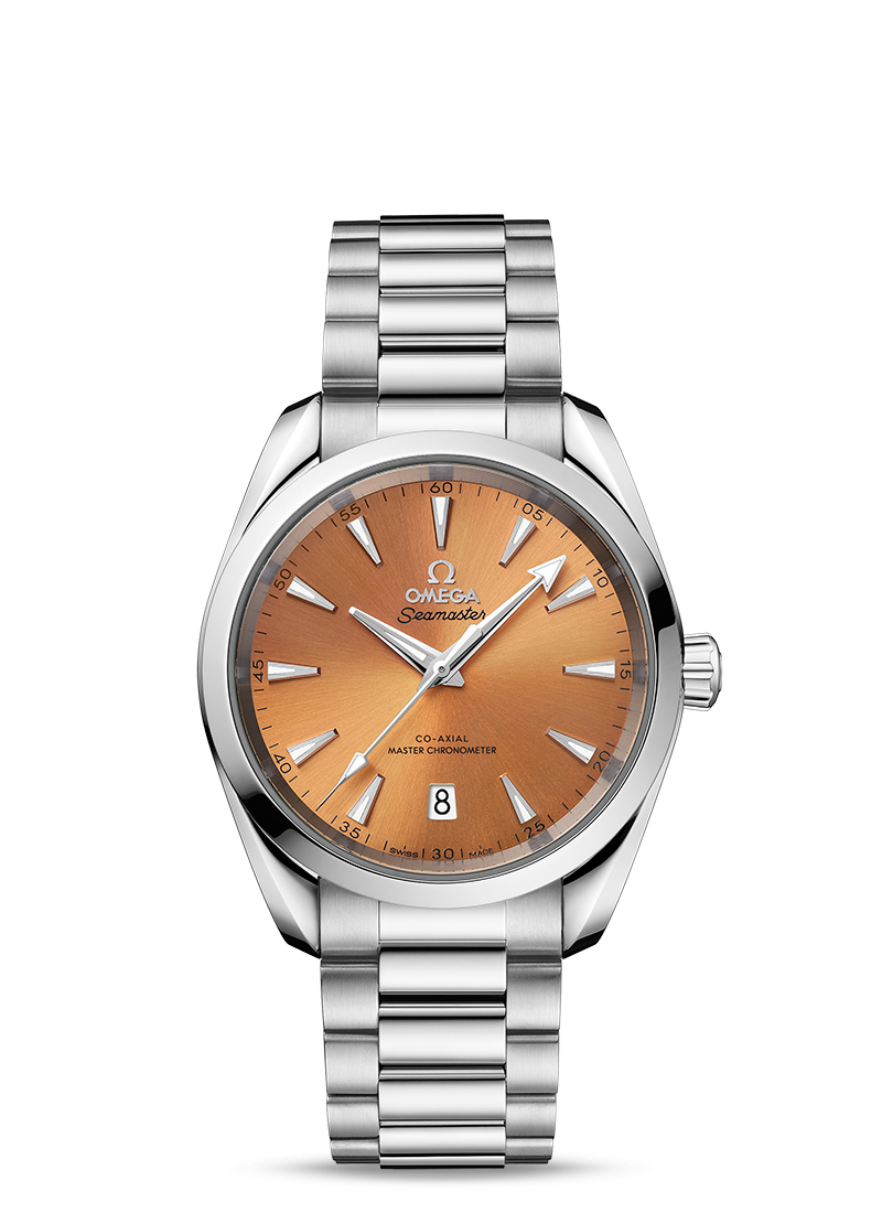 Aqua Terra 38mm with Saffron Dial in Stainless Steel