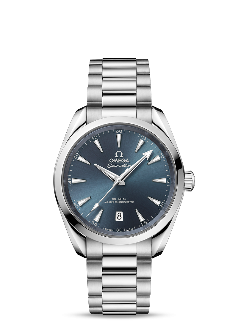 Aqua Terra 38mm with Atlantic Blue Dial In Stainless Steel