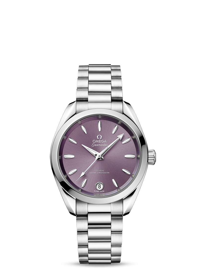 Aqua Terra 34mm with Lavender Dial in Stainless Steel