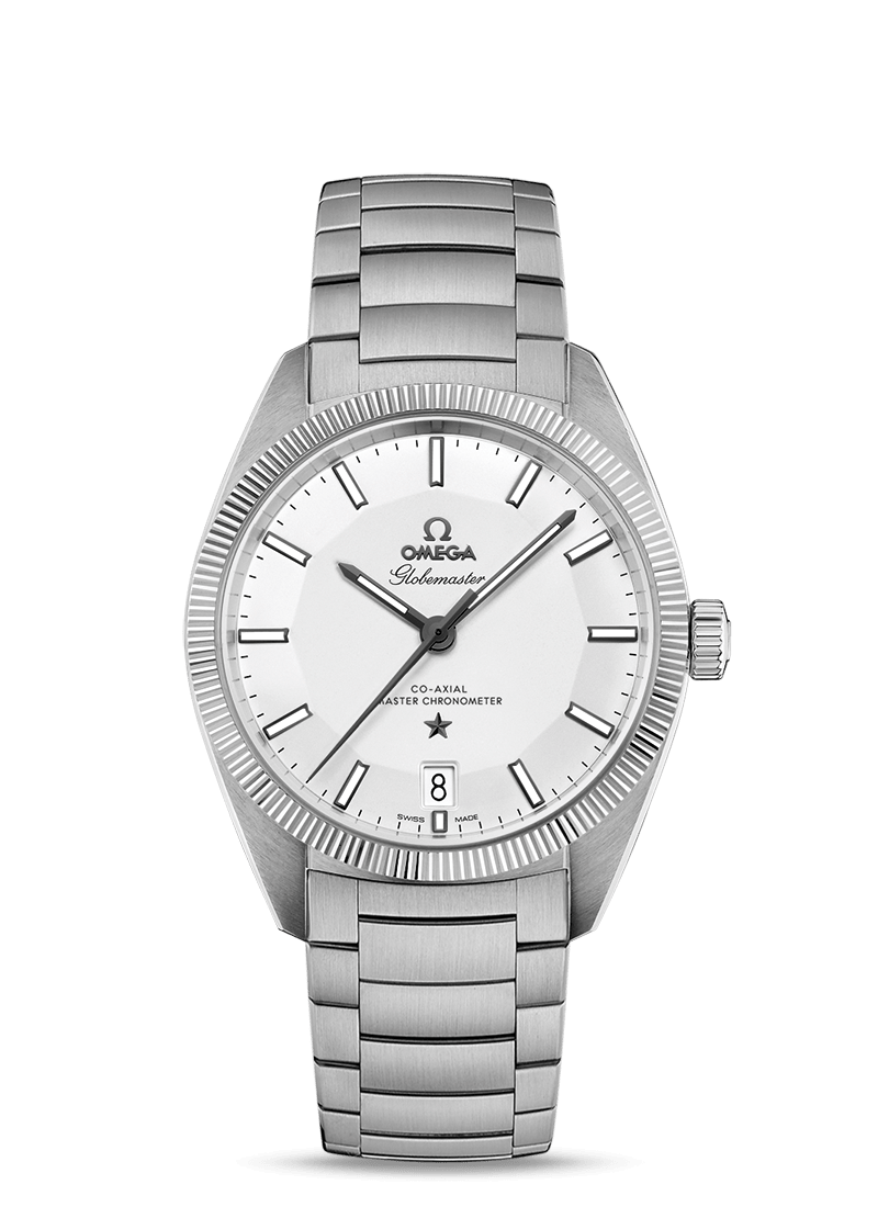 Globemaster 39mm with White Dial in Stainless Steel