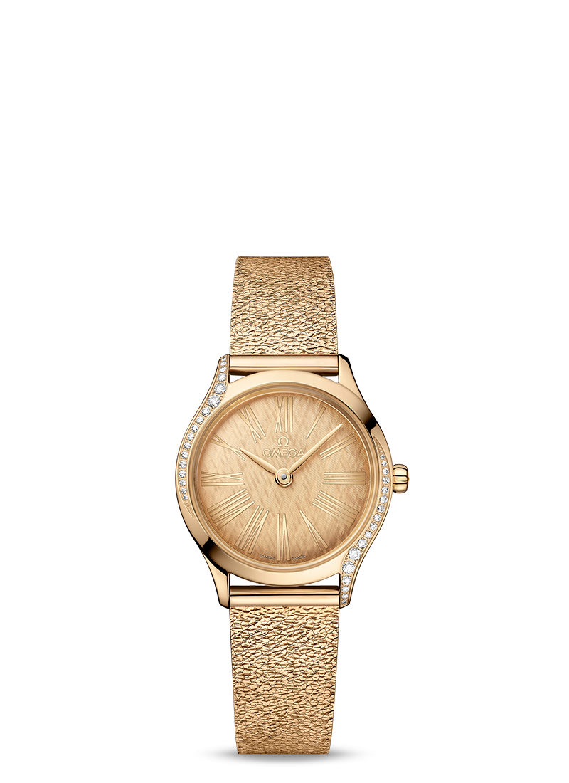 De Ville Mini Trésor 26mm with Golden Silk Dial in  Moonshine Gold