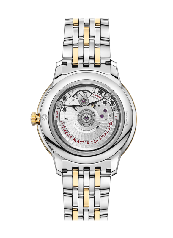 De Ville Prestige 40mm with Silver Dial in Stainless Steel and Yellow Gold