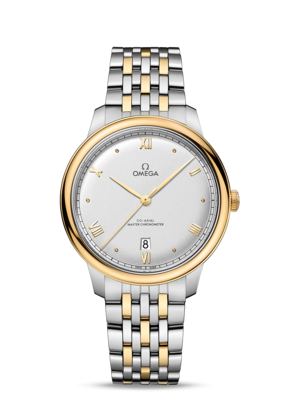 De Ville Prestige 40mm with Silver Dial in Stainless Steel and Yellow Gold