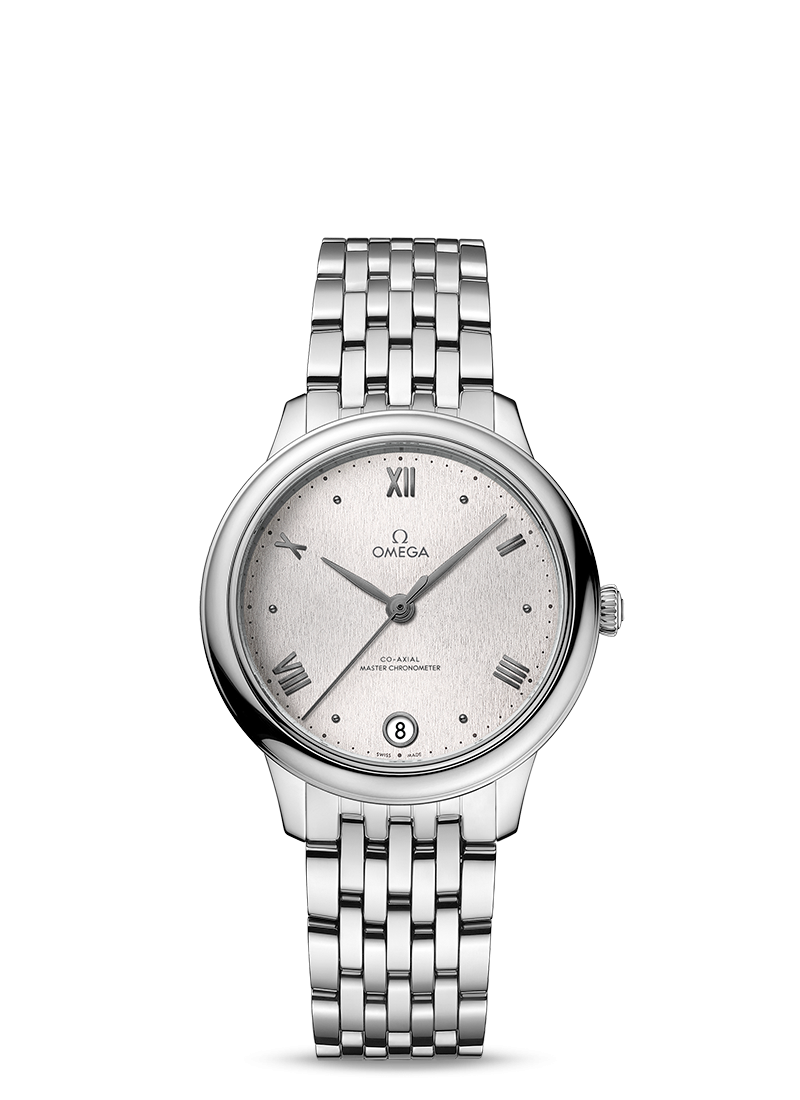 De Ville Prestige 34mm Silver Dial in Stainless Steel