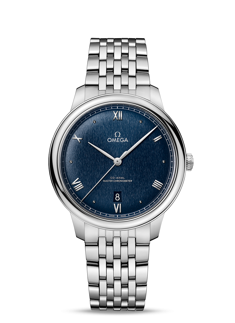 De Ville Prestige 40mm PVD Blue Dial in Stainless Steel