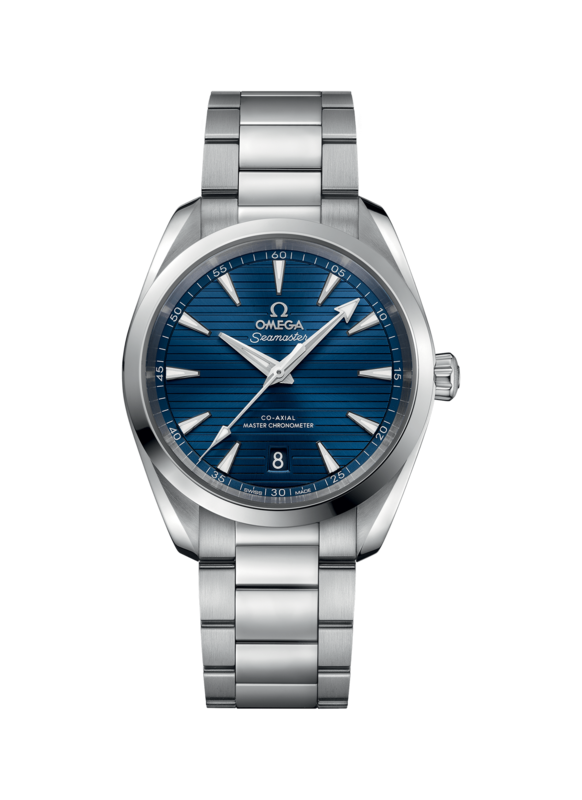 Aqua Terra 38mm with Teak blue Dial in Stainless Steel