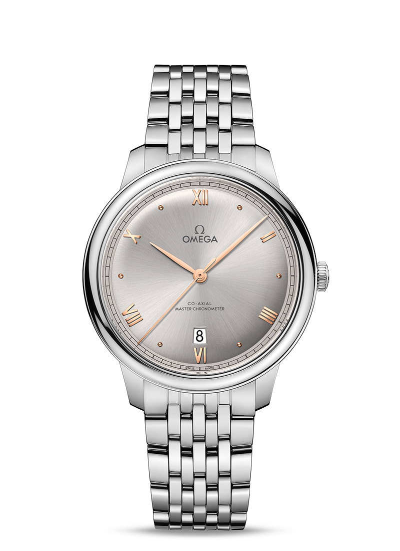 De Ville Prestige 40mm Rhodium Dial in Stainless Steel