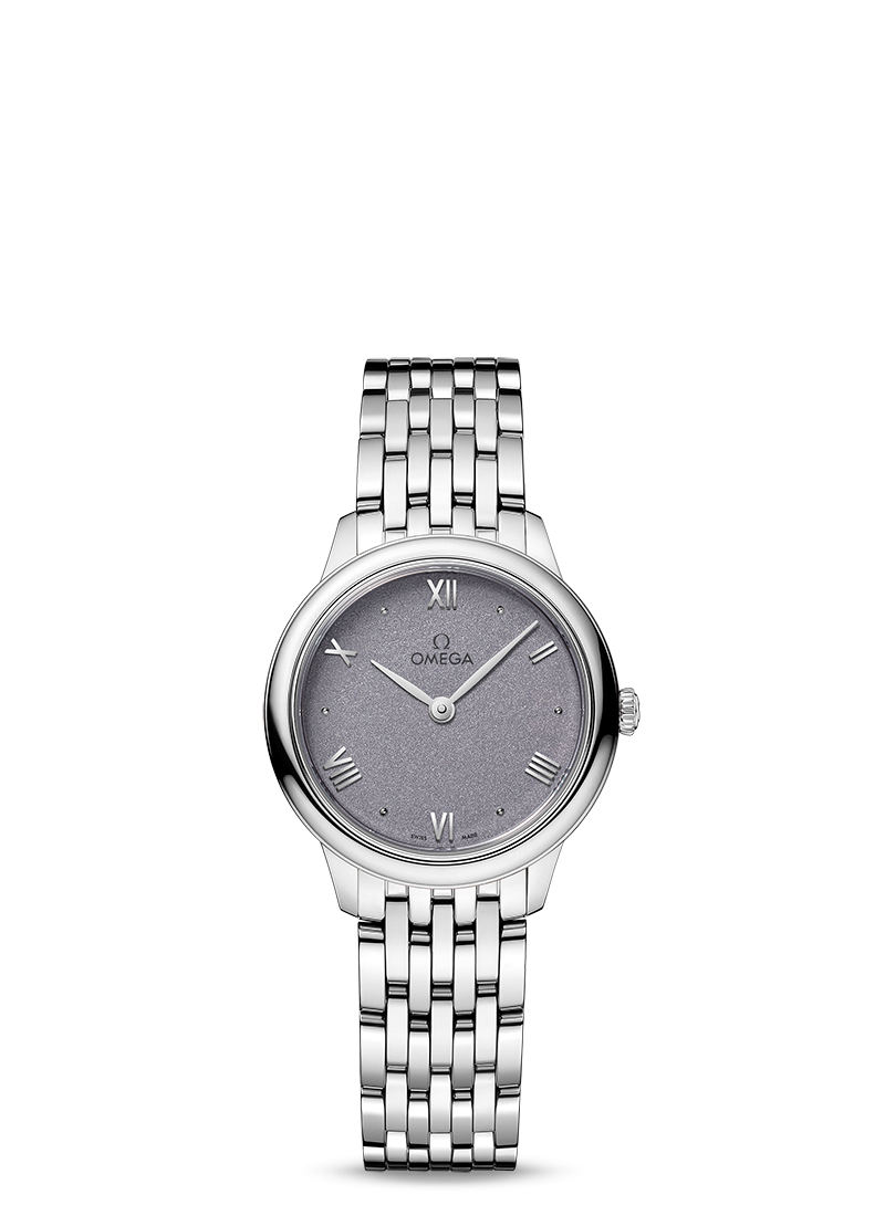 De Ville Prestige 27.5mm PVD Lavender Dial in Stainless Steel