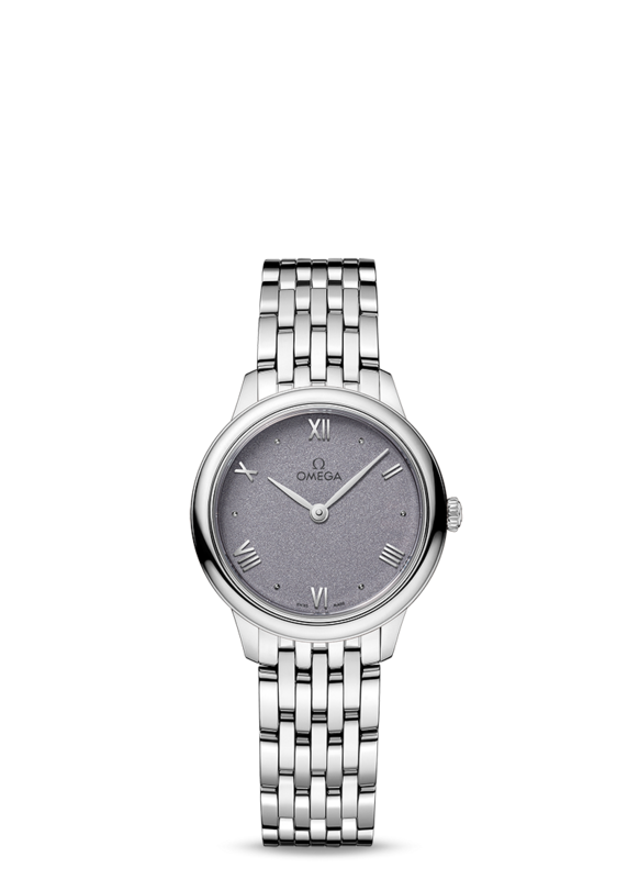 De Ville Prestige 27.5mm PVD Lavender Dial in Stainless Steel