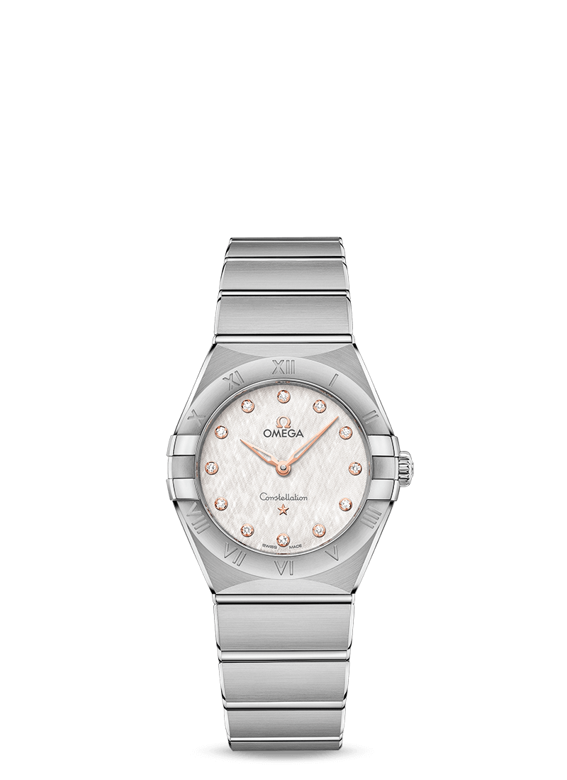 Constellation Quartz 28mm With Silver Diamond Dial in Stainless  Steel