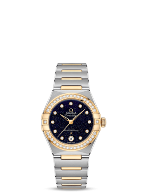 Constellation 29mm with Blue Aventurine Diamond Dial in Stainless Steel and Yellow gold