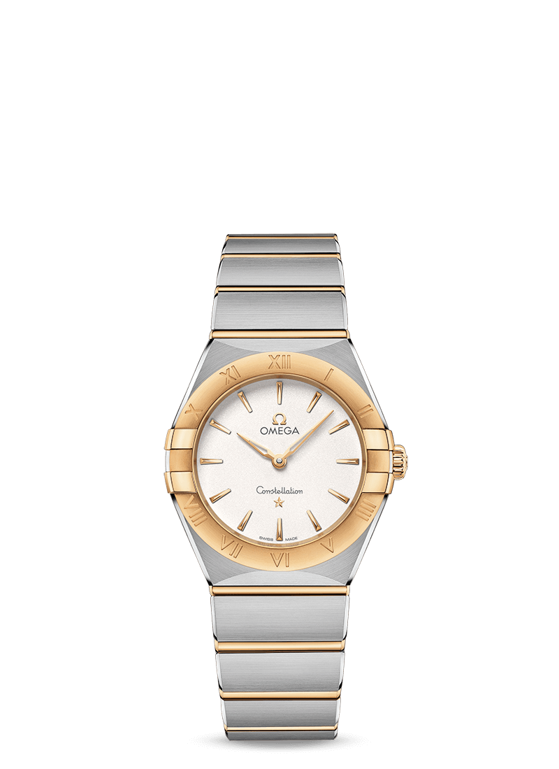 Constellation Quarts 28mm with White Dial in Stainless Steel and Yellow Gold