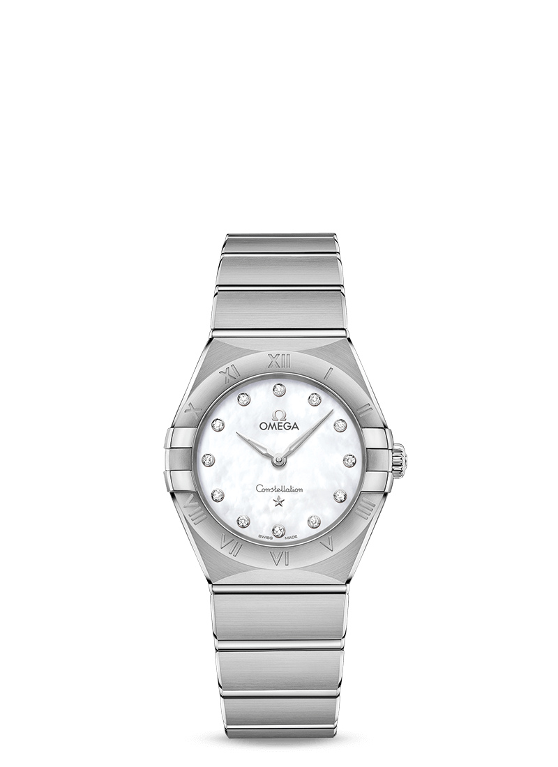 Constellation Quartz 28mm with Mother of Pearl Diamond Dial in Stainless Steel