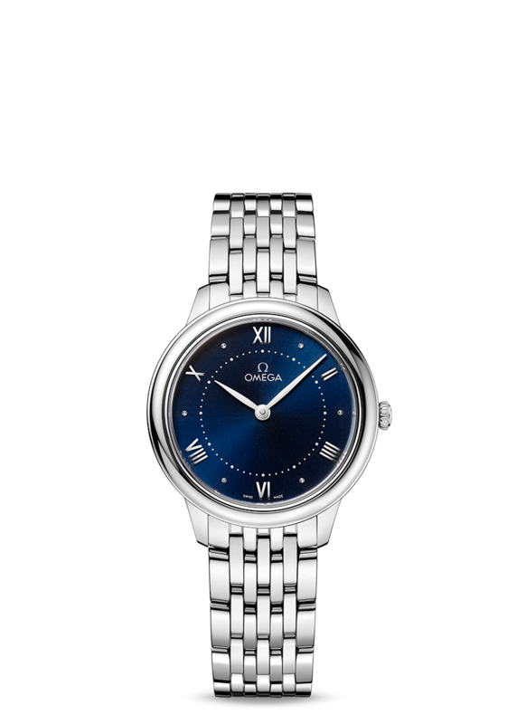 De Ville Prestige 30mm with Blue dial in Stainless Steel