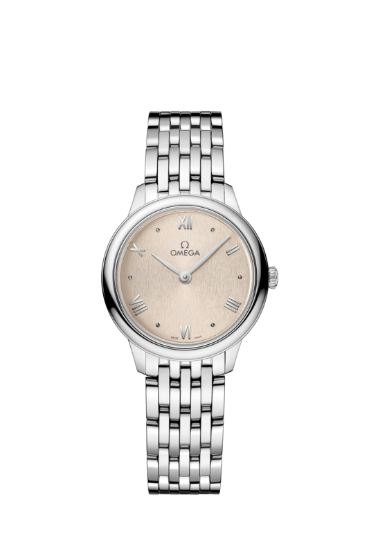 De Ville Prestige 27.5mm with Beige Dial in Stainless Steel