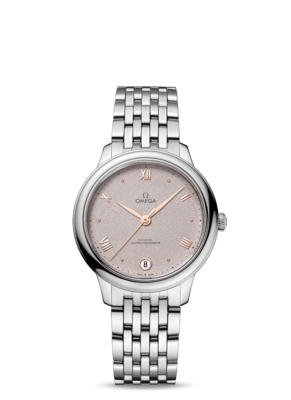 De Ville Prestige 34mm with Sand Dial in Stainless steel