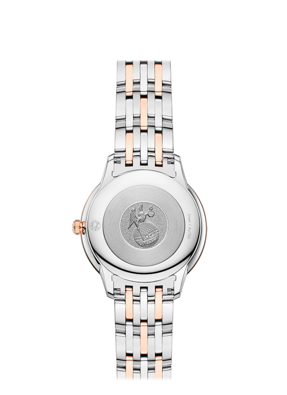 De Ville Prestige 30mm With Mother of Pearl Dial in Stainless Steel and Rose gold