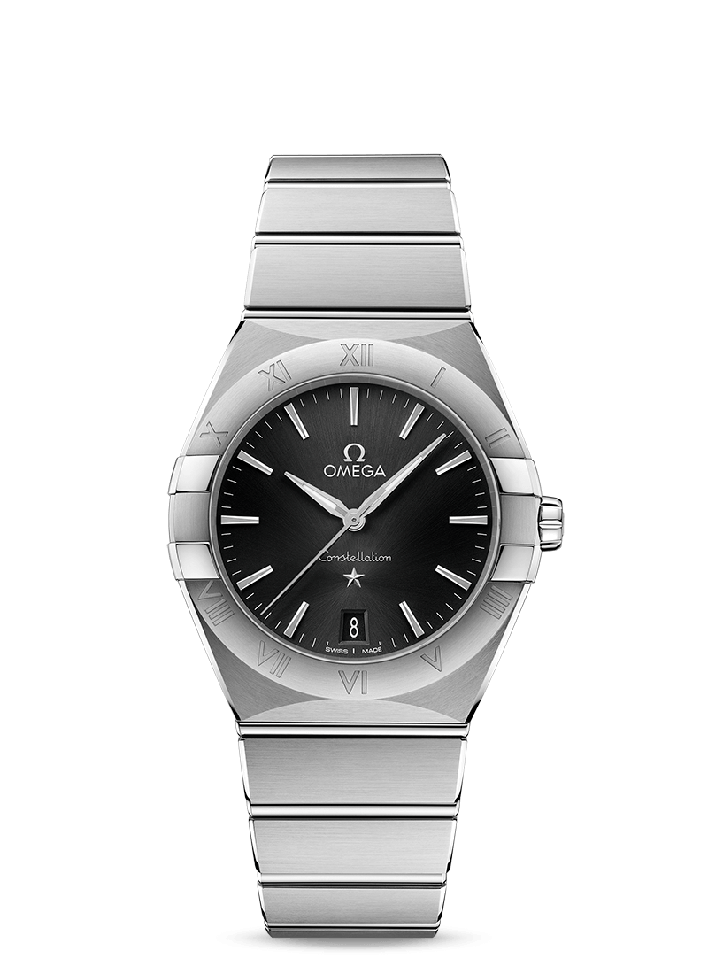 Constellation Quartz 36mm with Black Dial in Stainless Steel