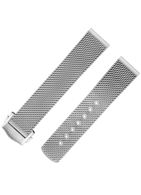 20mm Titanium Mesh Bracelet with Deployment Buckle