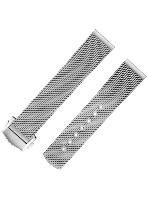 20mm Titanium Mesh Bracelet with Deployment Buckle