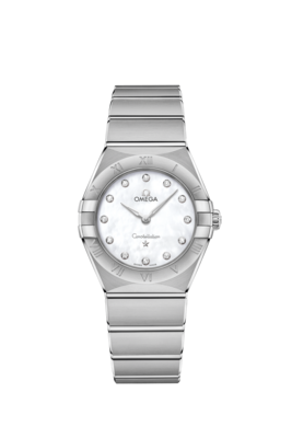 Constellation 28mm Quartz with Mother of Pearl Diamond Dial in Stainless Steel