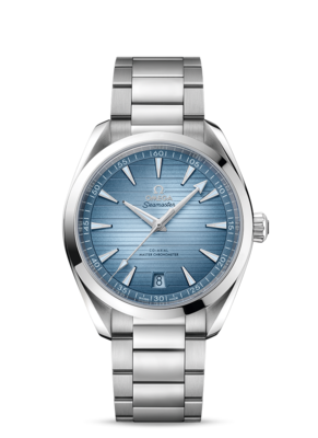 Aqua Terra 41mm with Summer Blue Dial in Stainless Steel