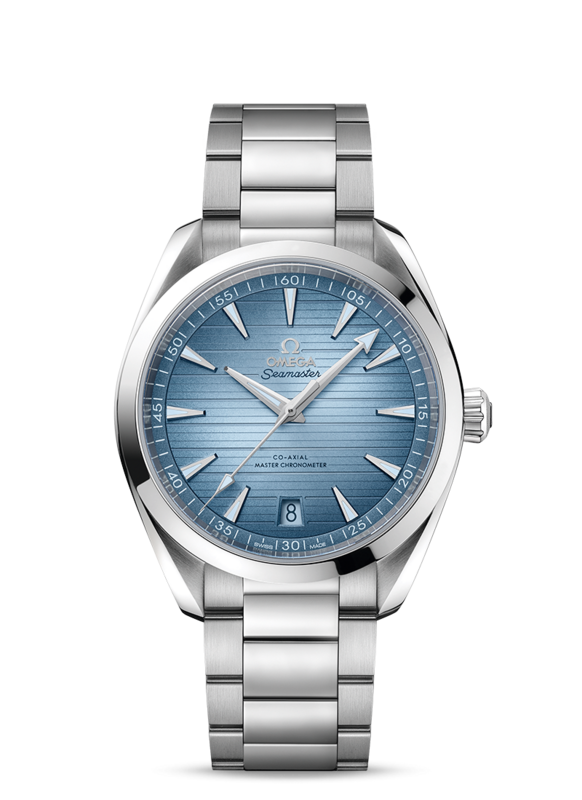 Aqua Terra 41mm with Summer Blue Dial in Stainless Steel