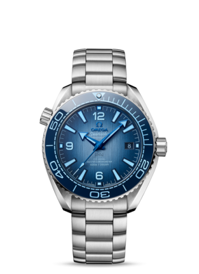 Planet Ocean 600M 39.5mm With Summer Blue Dial in Stainless Steel.