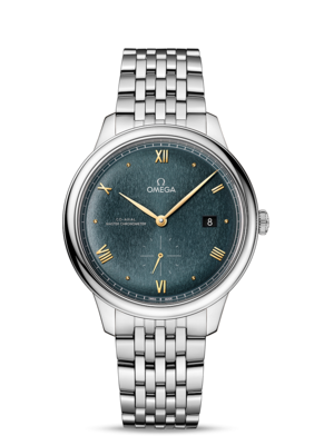 De Ville Prestige 41mm with Green Dial in Stainless Steel with Small Seconds