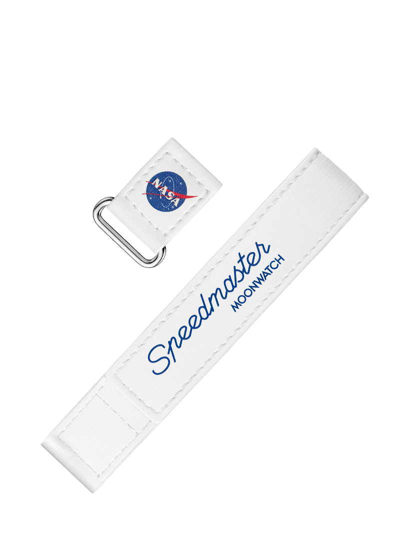 2-Piece White Speedmaster Moonwatch VELCRO® Strap