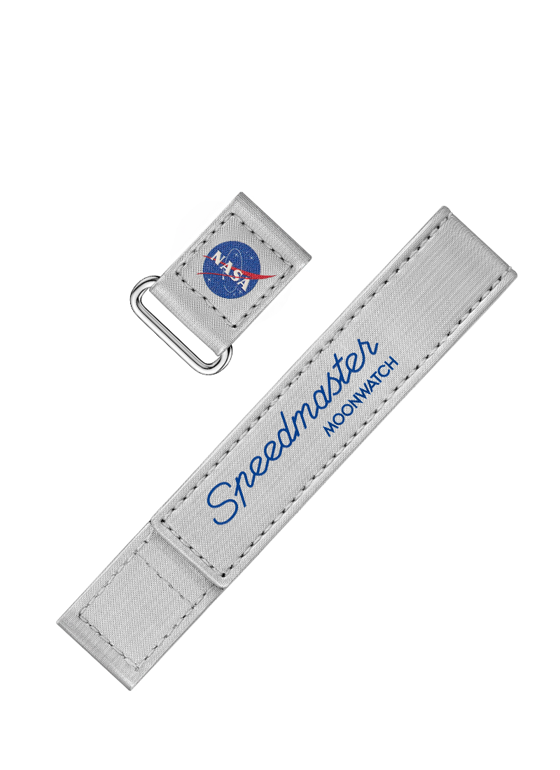 2-Piece Grey Speedmaster Moonwatch VELCRO® Strap