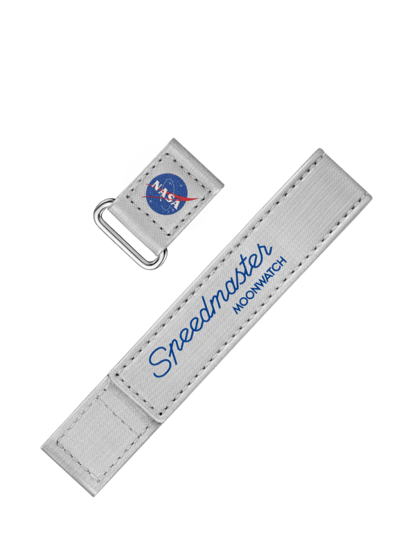 2-Piece Grey Speedmaster Moonwatch VELCRO® Strap