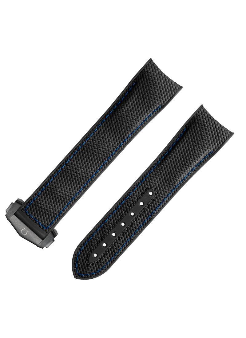 Black Rubber Strap for the Seamaster Planet Ocean 600M