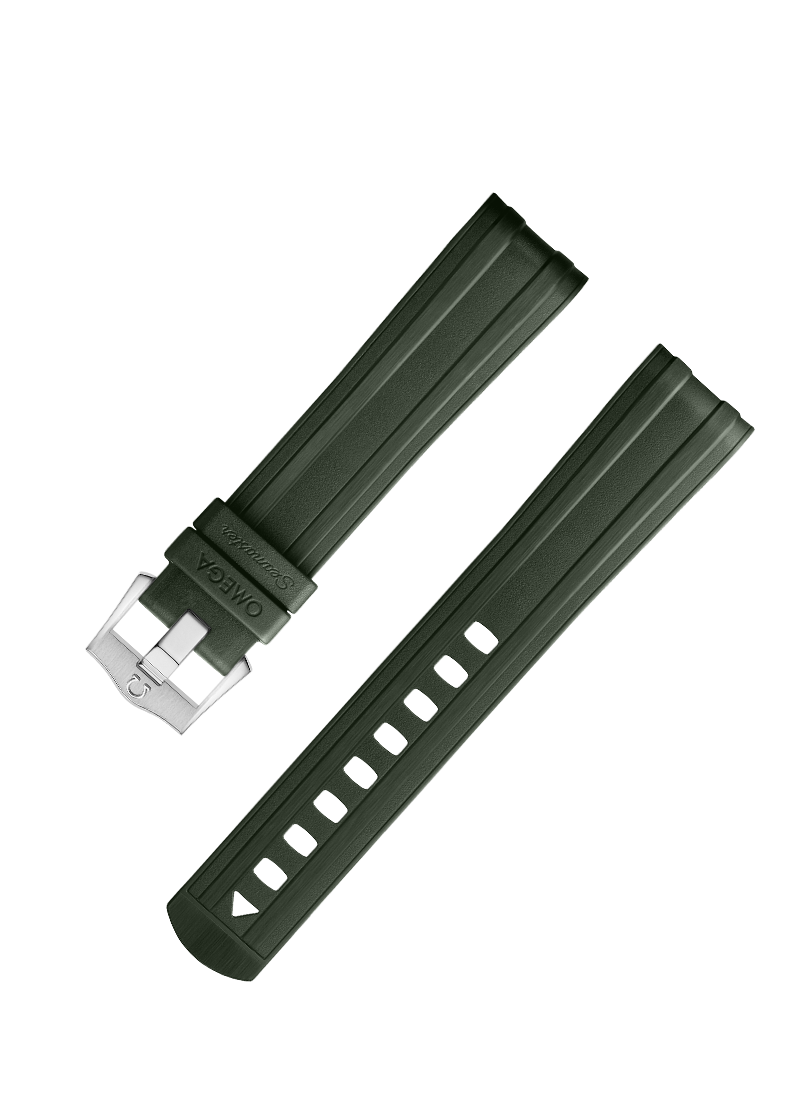 Green Rubber Strap for the Seamaster Diver 300M