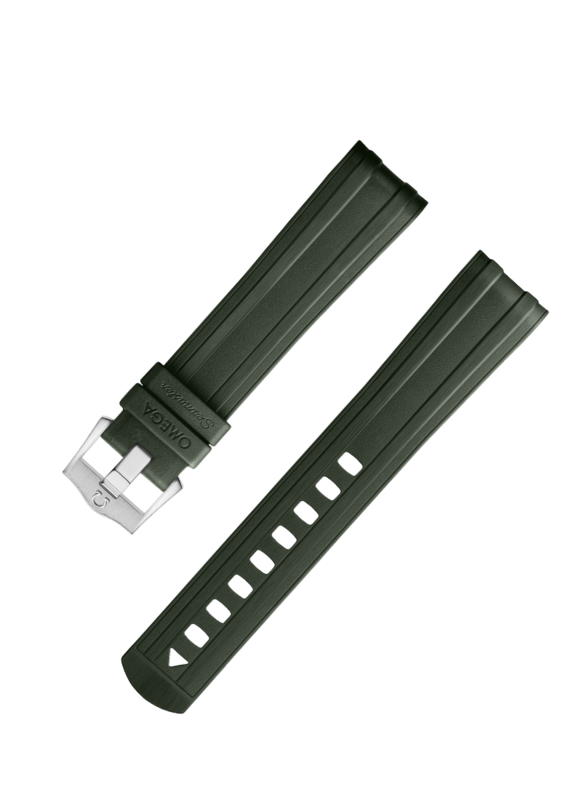Green Rubber Strap for the Seamaster Diver 300M